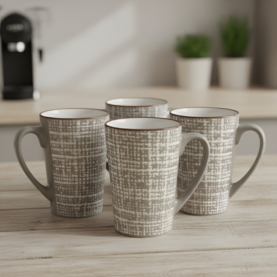 Porcelain Mug Set - 4 Pcs